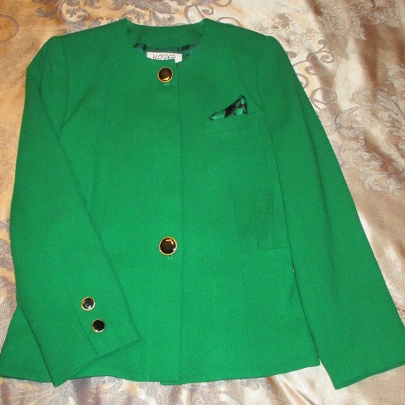 KASPER KELLY GREEN JACKET/BLAZER - Picture 2 of 8